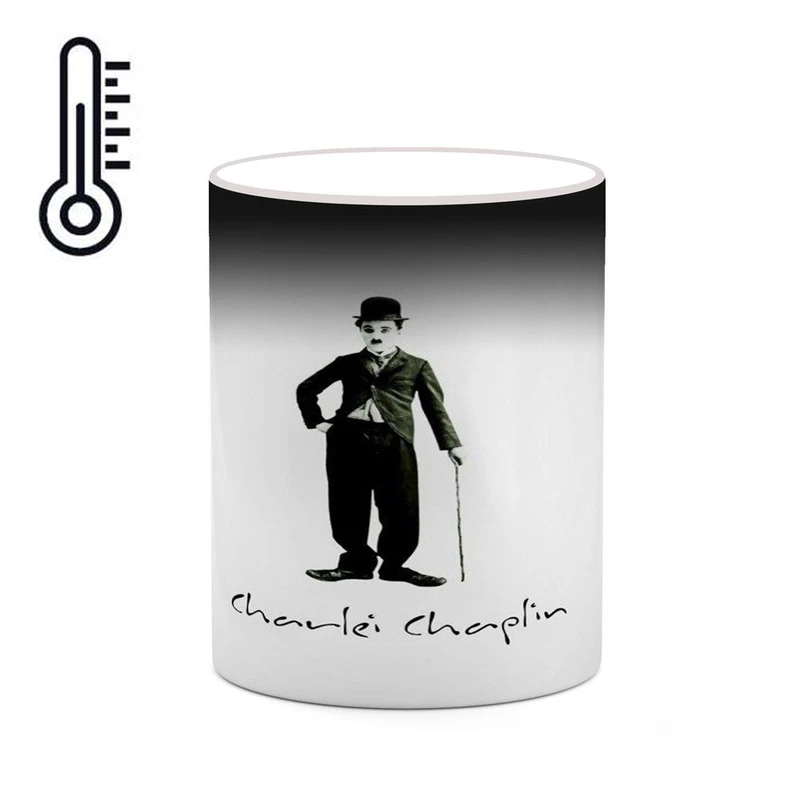 ماگ حرارتی کاکتی طرح چارلی چاپلین Charlie Chaplin مدل mgh25470