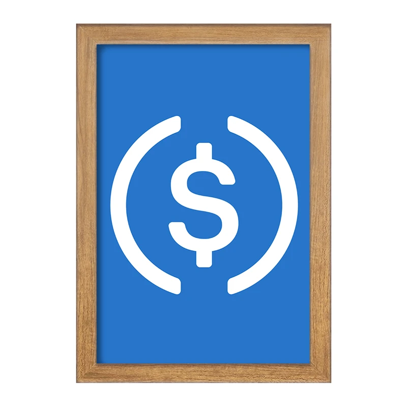 تابلو خندالو مدل ارز دیجیتال یو اس دی کوین  کد 4082