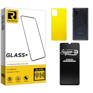 Randika Super-D Screen Protector For samsung a31 With Back Protector