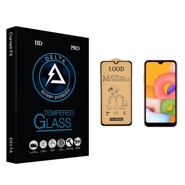 محافظ صفحه نمایش سرامیکی دلتا مدل HD مناسب برای گوشی موبایل سامسونگ Galaxy A01
