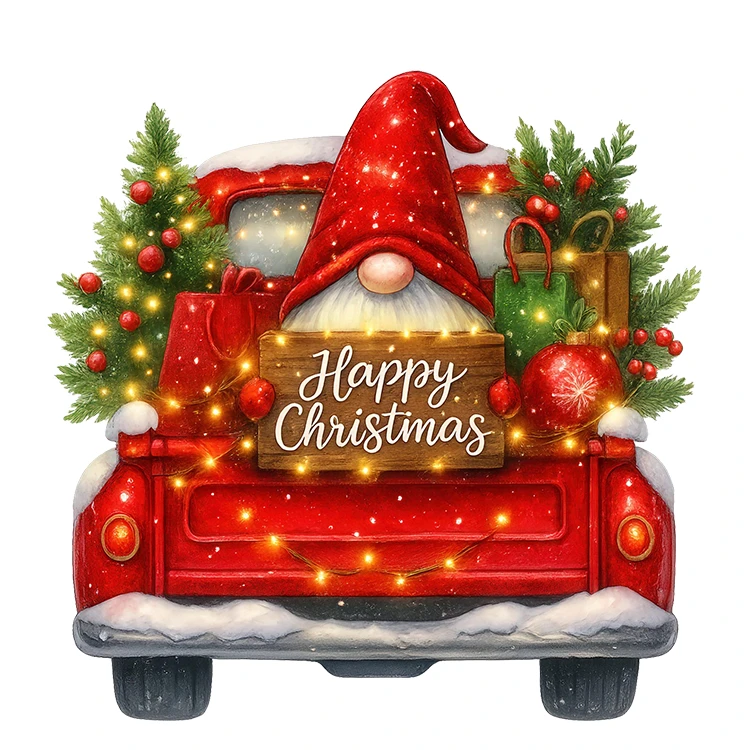 استیکر پارچه و لباس پاد آفرین مدل کریسمس بابانوئل کاج گوزن آدم برفی کد S3064