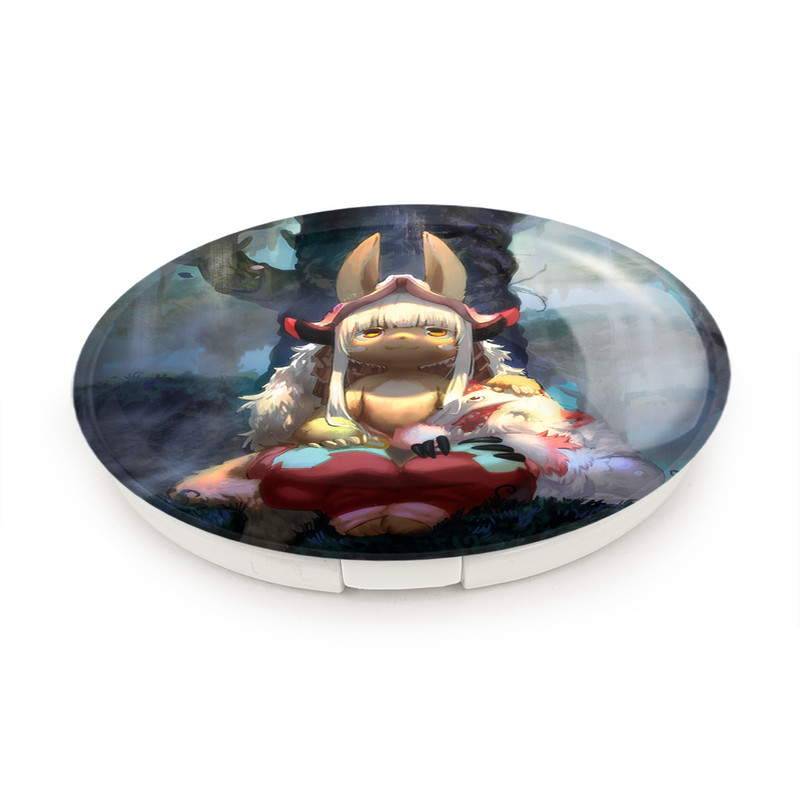 آینه جیبی خندالو طرح ناناچی انیمه ساخته شده در پرتگاه Made in Abyss مدل تاشو کد 22093 آینه جیبی خندالو طرح ناناچی انیمه ساخته شده در پرتگاه Made in Abyss مدل تاشو کد 22093