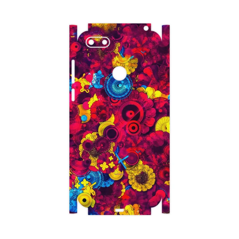 برچسب پوششی ماهوت مدل Vector Flower Garden Digital Art-FullSkin مناسب برای گوشی موبایل موتورولا Moto E6 Play