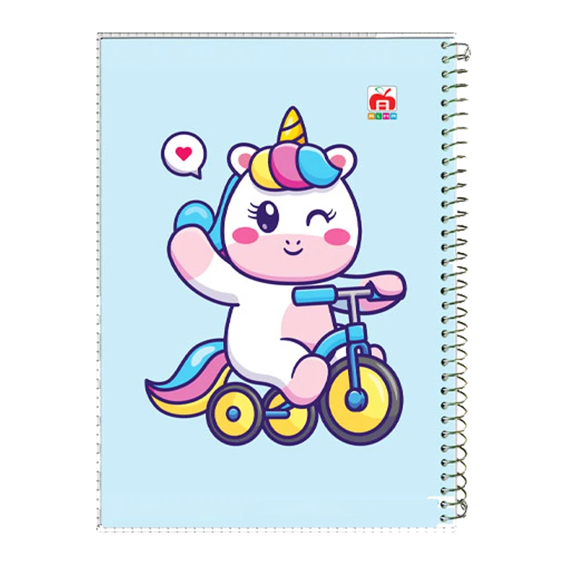 دفتر مشق 40 برگ آلما طرح کارتونی مدل طلقی کد 7417