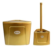 ست سطل زباله و فرچه سویل مدل دیواری