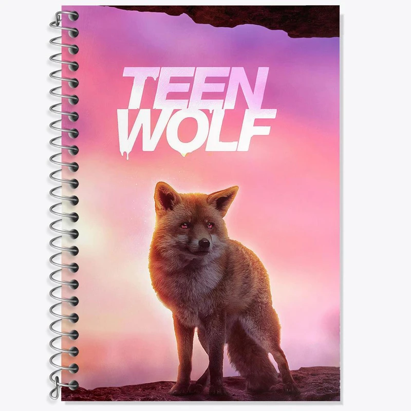 دفتر زبان 50 برگ خندالو مدل دو خط طرح سریال تین ولف Teen Wolf کد 28454