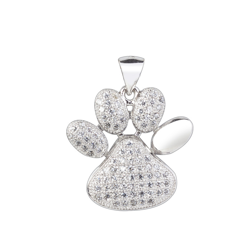 آویز گردنبند نقره زنانه مدل فانتزی کد NG2607