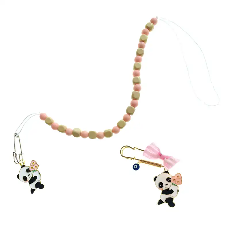 سنجاق سینه نوزادی مدل میکی موس به همراه بند پستونک