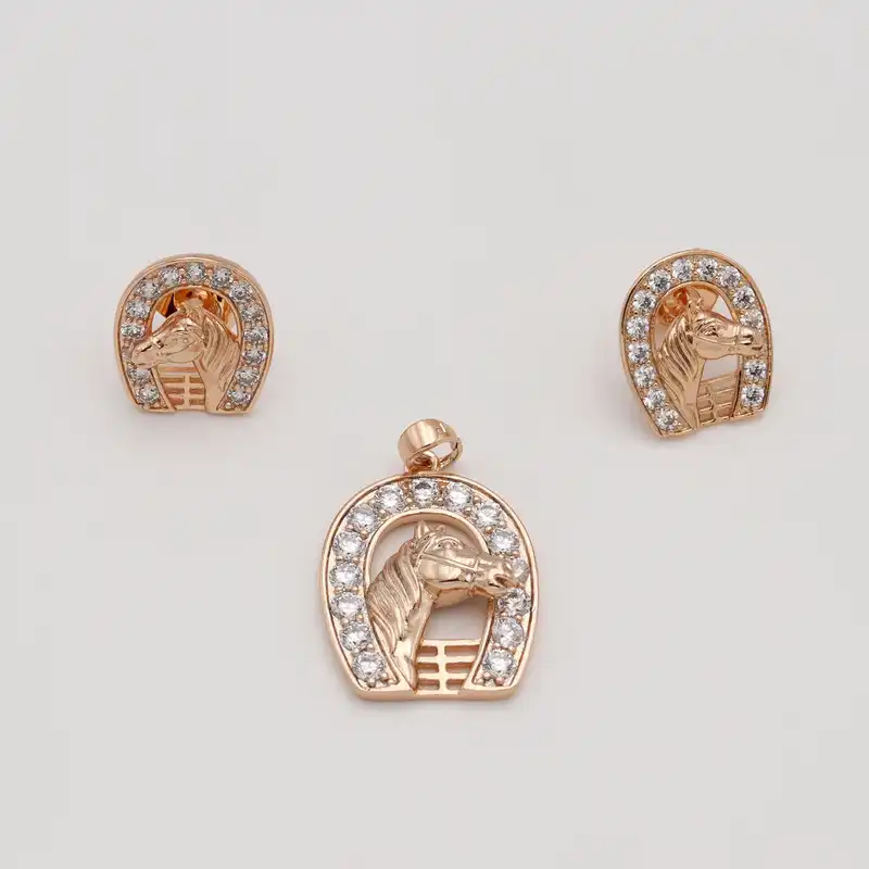 نیم ست زنانه ژوپینگ مدل نعل اسب کد THS-134