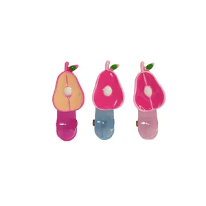 گیره مو دخترانه طرح آووکادو کد MDD5834 بسته 3 عددی