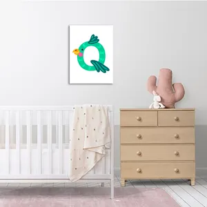 تابلو شاسی کودک طرح حرف Q مدل مدرسه الفبا حیوانات