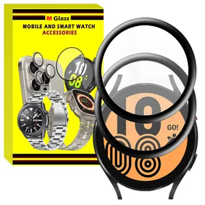 محافظ صفحه نمایش نانو ام‌گلس مدل GLS_Pmma مناسب برای ساعت هوشمند سامسونگ Galaxy Watch 4 40mm بسته دو عددی