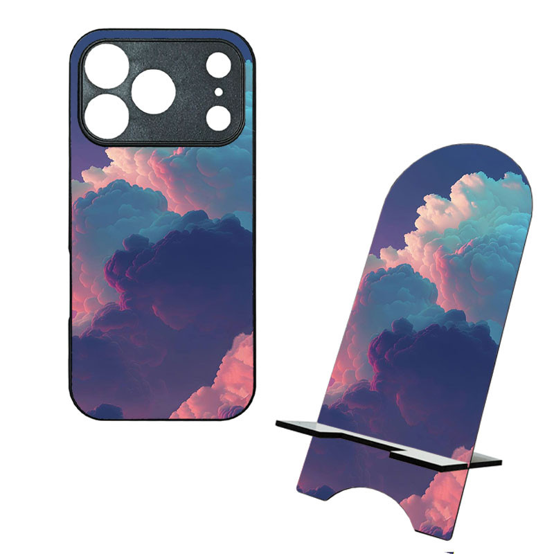 کاور گالری وبفر طرح ابرها مناسب برای گوشی موبایل اپل iphone 17 pro به همراه استند