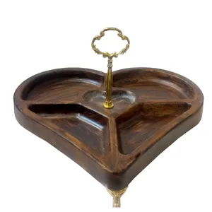 اردو خوری سنگی مدل قلب طرح چوب کد 333