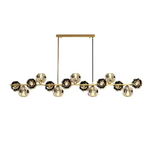 لوستر خطی 15 شعله مدل ونورا