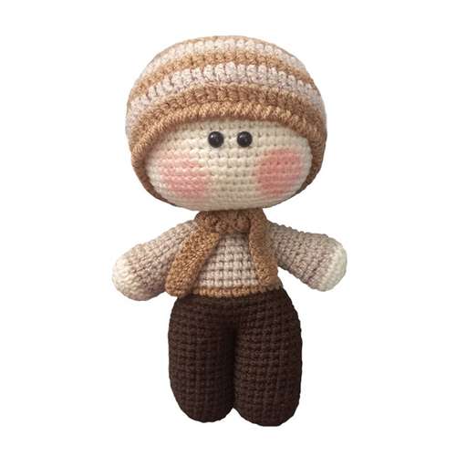 عروسک بافتنی مدل پسر روسی کد 02