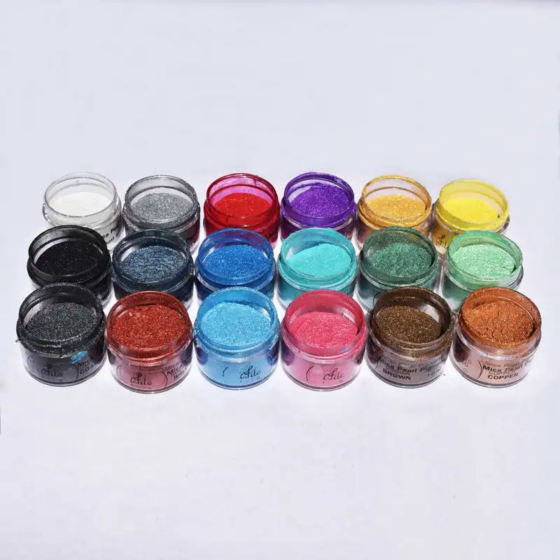 پودر رنگ رزین اپوکسی فیلو مدل صدفی حجم 10میلی لیتر بسته 18 عددی