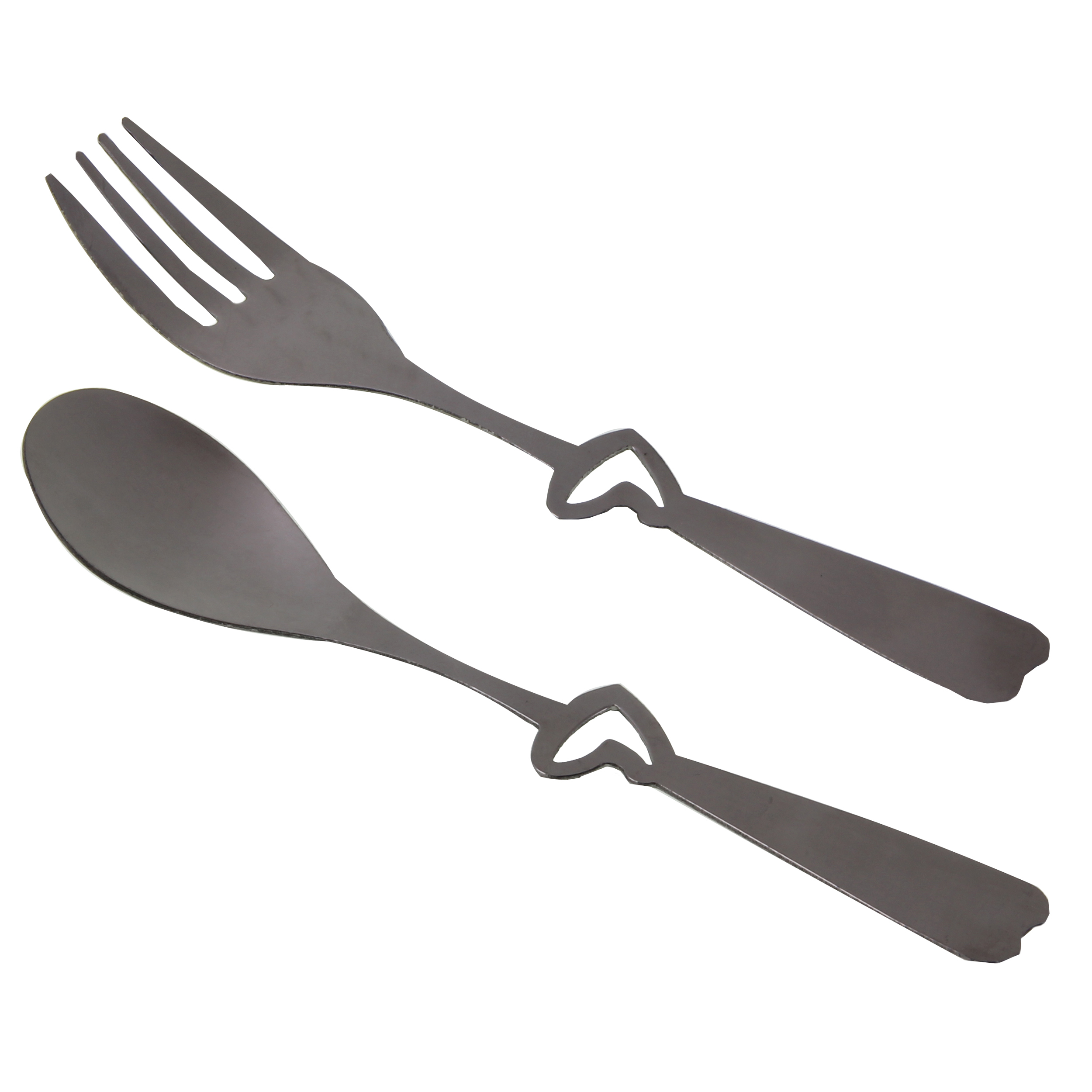 ست قاشق و چنگال مدل قلب کد 0901