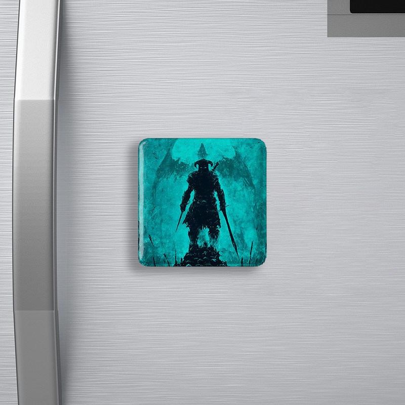 مگنت خندالو طرح بازی اسکایریم (Skyrim) مدل مربعی کد 32758