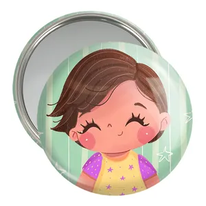 آینه جیبی خندالو مدل دخترانه فانتزی کد 25736