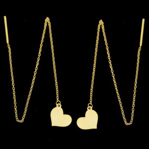 نقد و بررسی گوشواره طلا 18 عیار زنانه طلای مستجابی مدل بخیه ای قلب کد 670189 توسط خریداران