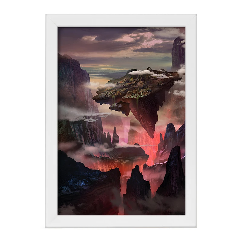 تابلو خندالو مدل کوه های آتشقشانی کد F12515