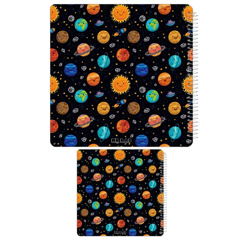 دفتر مستر راد مدل بولت ژورنال نقطه‌ای طرح کهکشانی کد 1522مجموعه 2 عددی