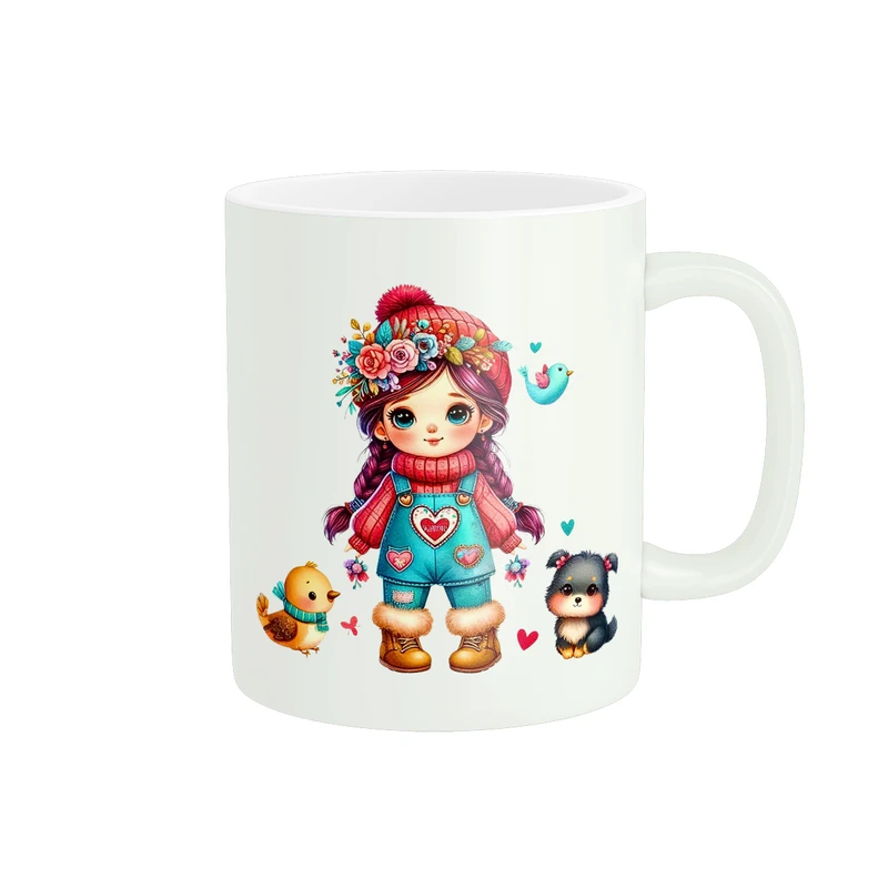 ماگ پادآفرین مدل عشق طرح عروسکی کد PM1800