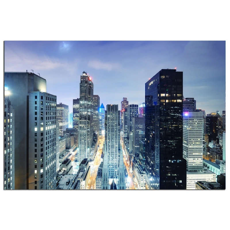 تابلو شاسی بکلیت طرح منظره شهر و آسمان خراش مدل SH-441