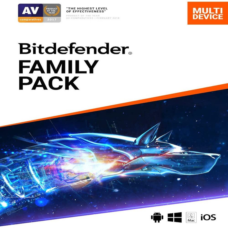 آنتی ویروس بیت دیفندرFamily Pack پانزده کاربر ۱۲ ماهه