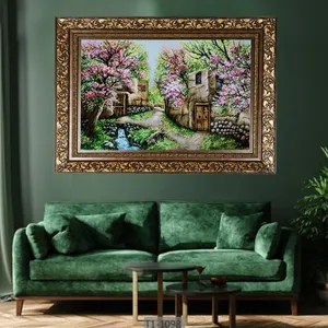 تابلو فرش دستباف طرح کوچه باغ مدل RAR