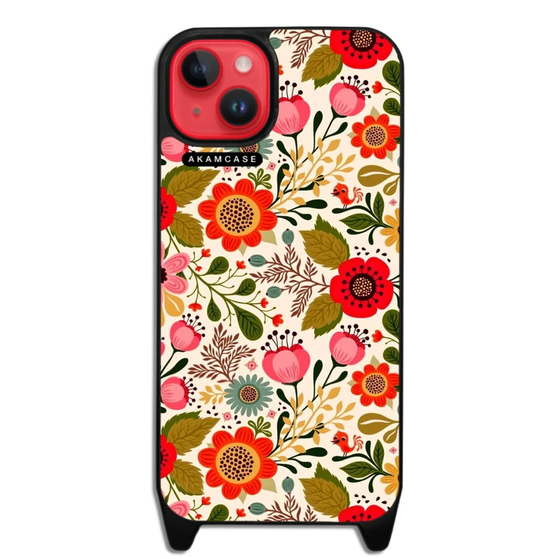 کاور آکام مدل AMC-WLA14PLUS-FLOWERS4 مناسب برای گوشی موبایل اپل iPhone 14 Plus