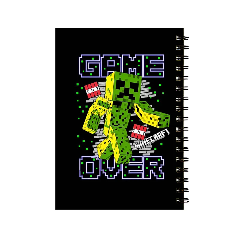 دفتر مشق 60 برگ مدل بازی ماینکرفت کد 80