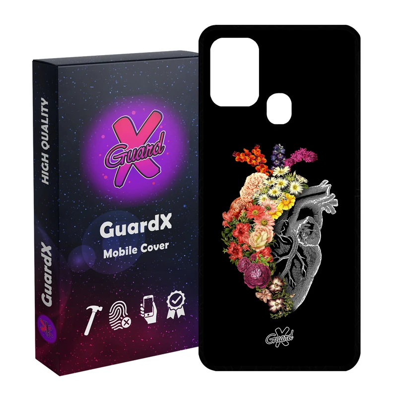 کاور گارد ایکس طرح قلب مدل Glass10216 مناسب برای گوشی موبایل سامسونگ Galaxy M31 / M31 Prime / F41