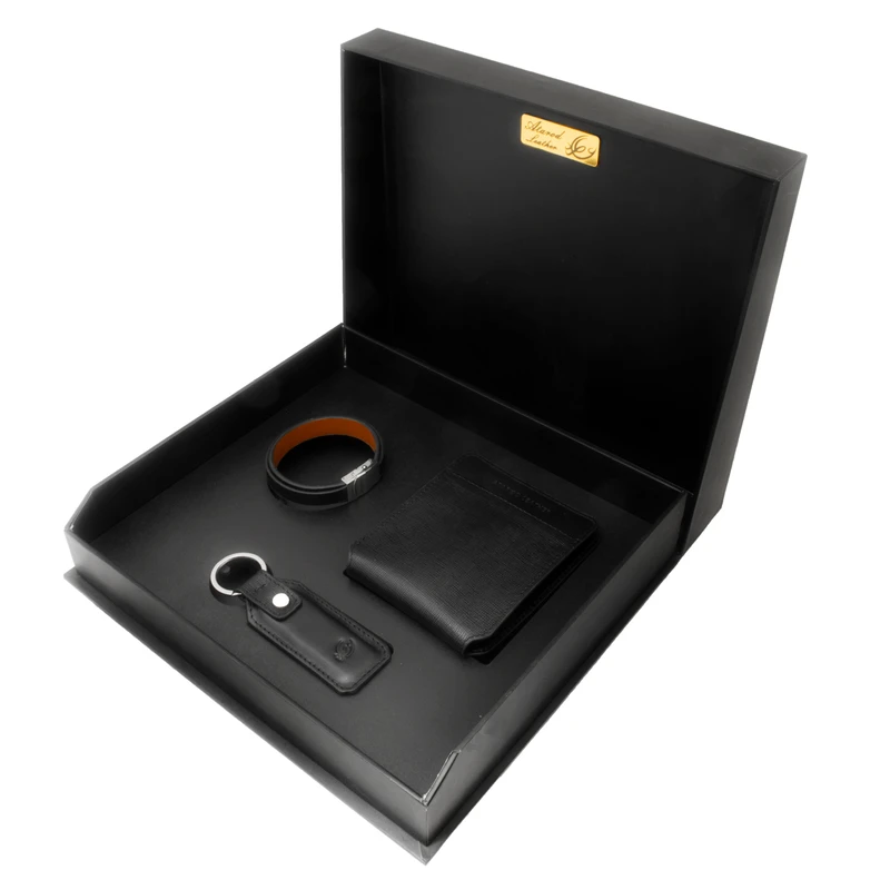 ست هدیه مردانه چرم عطارد مدل چرم طبیعی کد A118