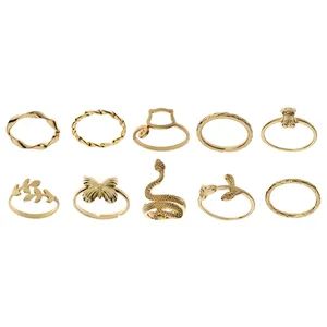 انگشتر زنانه مدل یانگ کد YEG-3 مجموعه 10 عددی