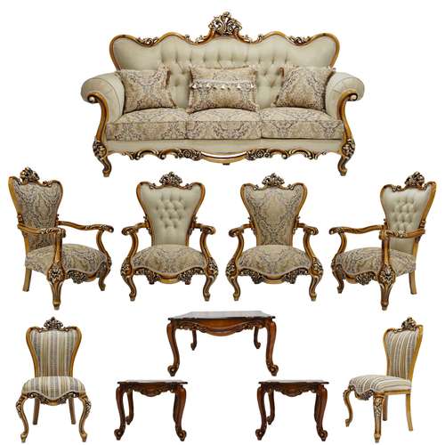 مبل 9 نفره مدل راموز به همراه میز پذیرایی