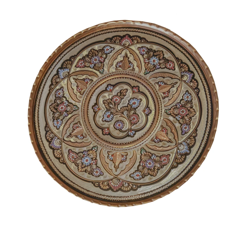 سینی میناکاری مدل لب کنگره ای کد 01881