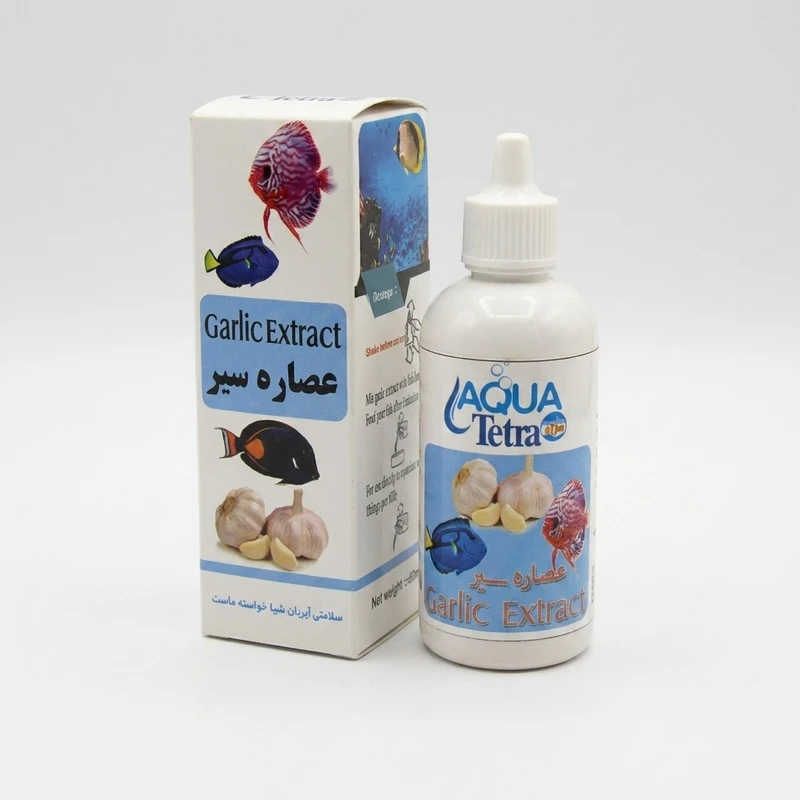 عصاره سیر آکواریوم مدل آکوا تترا حجم 60 میلی لیتر