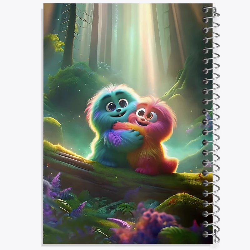 دفتر نقاشی 50 برگ خندالو طرح هیولای کیوت کد F6280