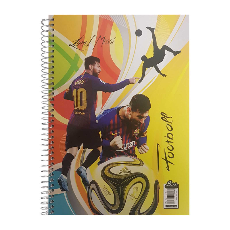 دفتر مشق 80 برگ صالح طرح فوتبالی کد foot-002