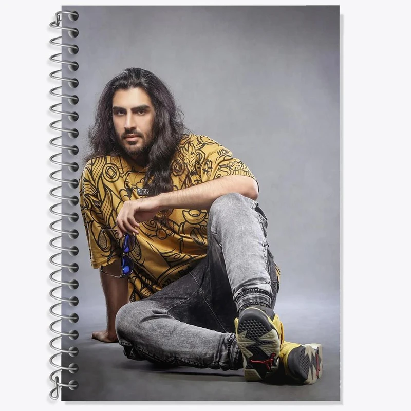 دفتر زبان 50 برگ خندالو مدل سه خط طرح ماکان بند کد 27314