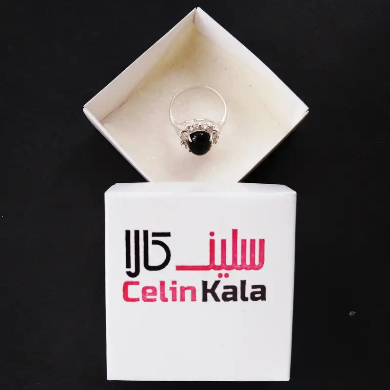 انگشتر نقره زنانه سلین کالا مدل عقیق ce-agh-m10