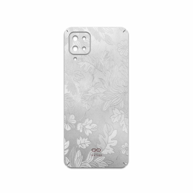 برچسب پوششی ماهوت مدل Silver-Wildflower مناسب برای گوشی موبایل سامسونگ Galaxy A12 Nacho