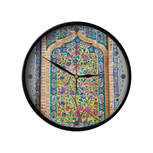 ساعت دیواری مدوپد طرح گل و پرنده مدل pod00277