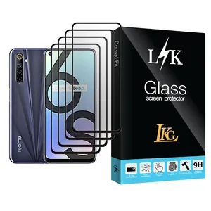 LKG LK Glass MIX004 Screen Protector For Realme 6S Pack Of 4