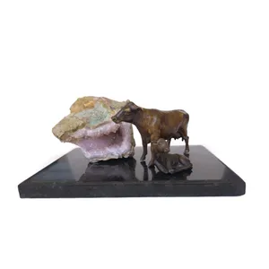 دکوری مدل مجسمه گاو و‌ گوساله