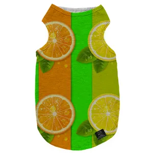 لباس سگ و گربه 27 طرح Lemon Orange کد MH840 سایز L