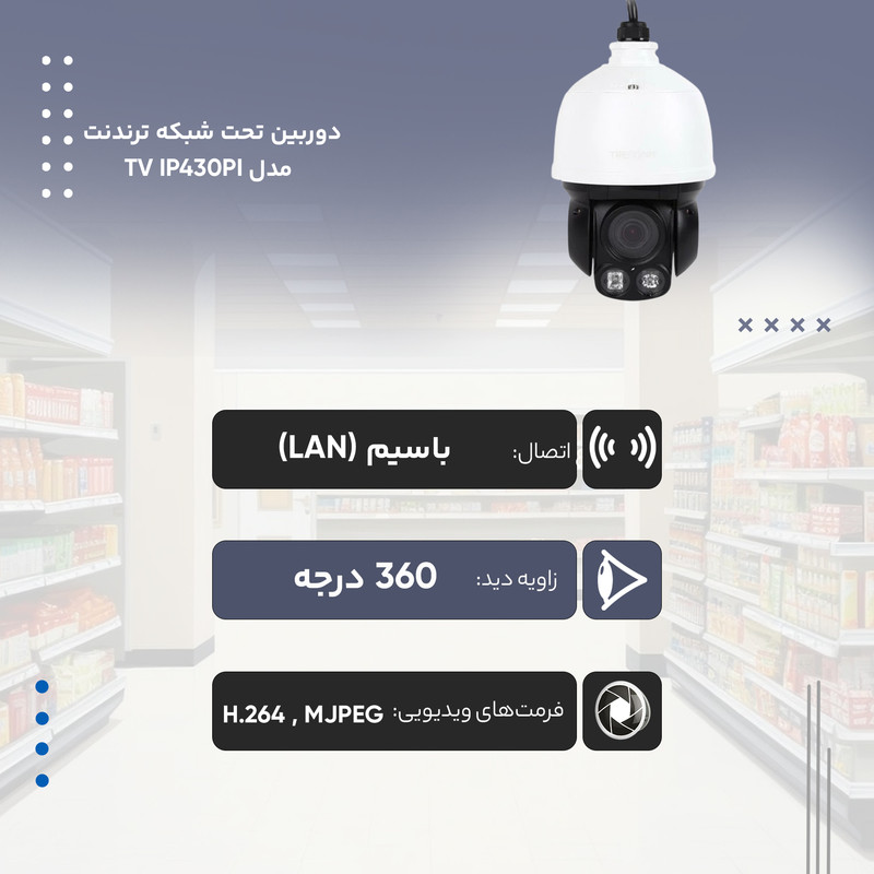 دوربین تحت شبکه ترندنت مدل TV IP430PI