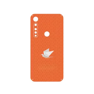 MAHOOT Minimalist origami bird Cover Sticker for Motorola One Vision Plus